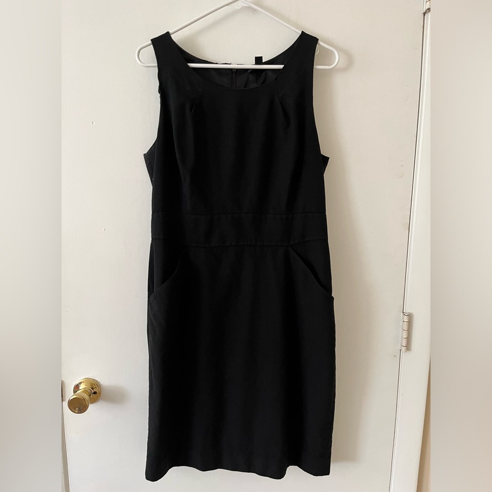 J. Crew Black Dress with Pockets!